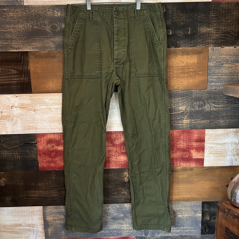 Sauce Zhan OG107 Straight Fit Olive Fatigue Pants 32x32